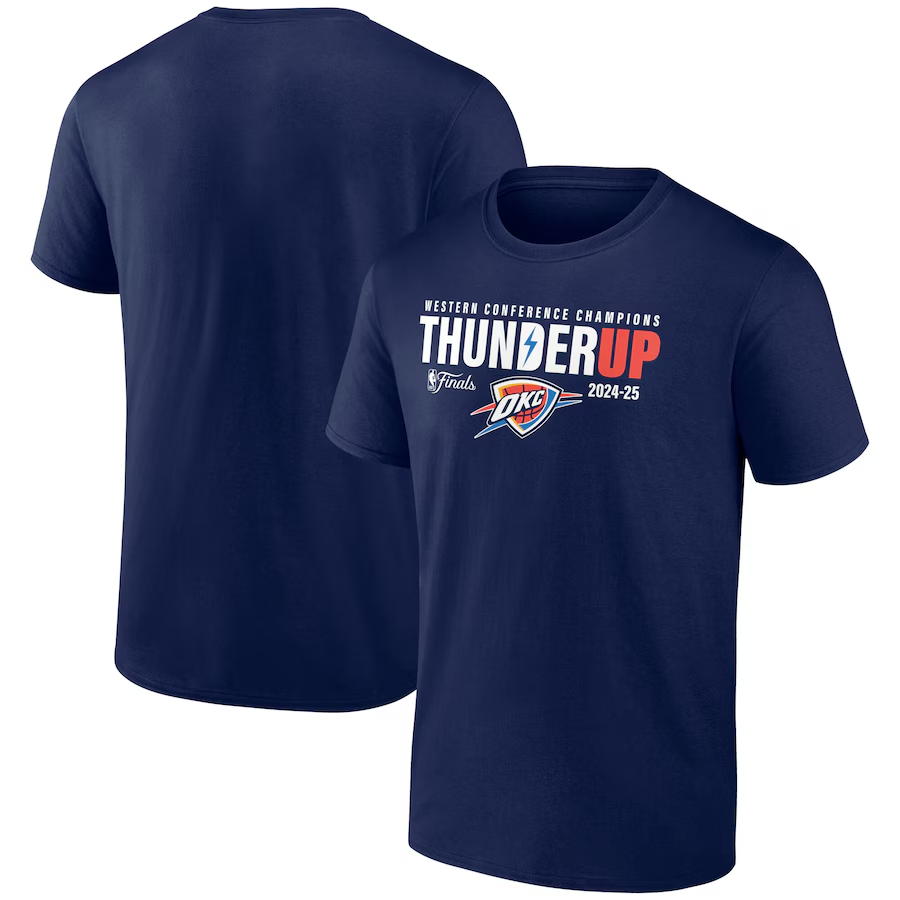 Men Oklahoma City Thunder  short T Shirt 2025 style 37